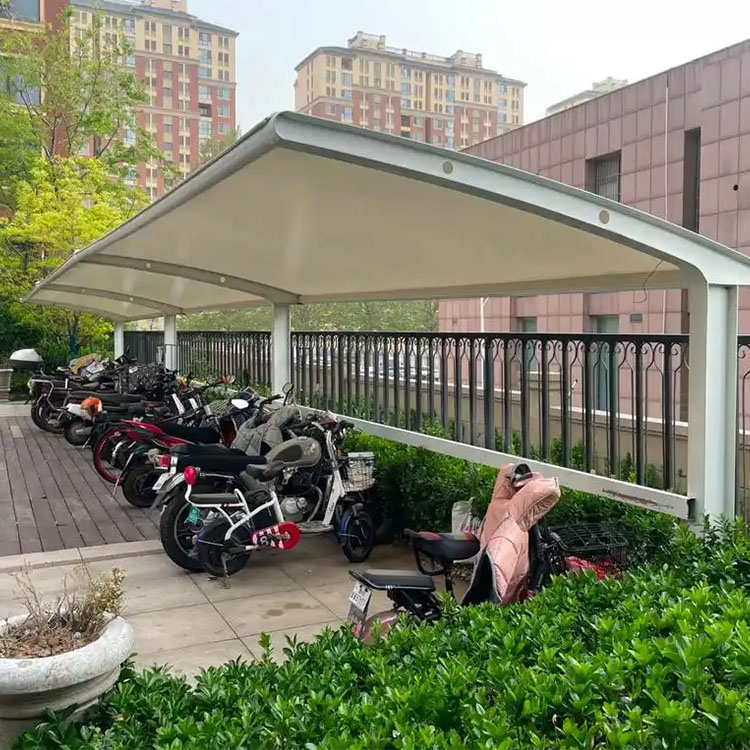 万荣县膜结构电动车棚